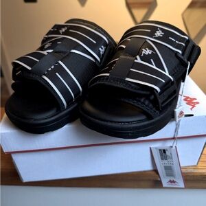 Kappa Black and White Sandals